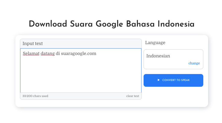 Cara Bikin Suara Google Bahasa Indonesia Gratis