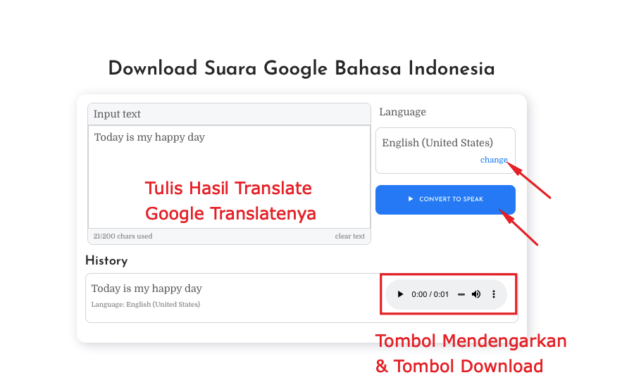 Cara Download Suara Google Translate Online