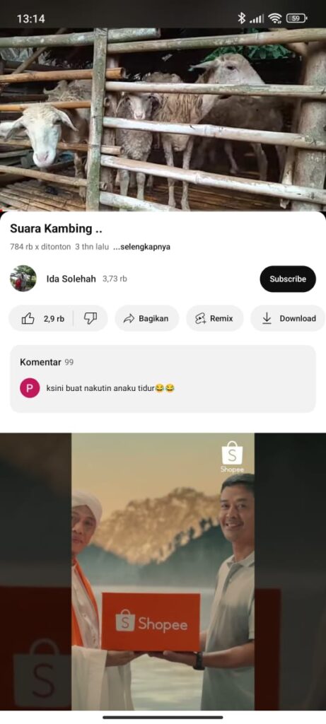 Klik “Download” pada bagian pemutaran video.